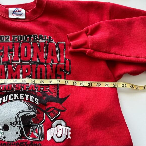 Vintage Ohio State Buckeyes 2002 National Champions Tostito Bowl Sweatshirt - Picture 10 of 11